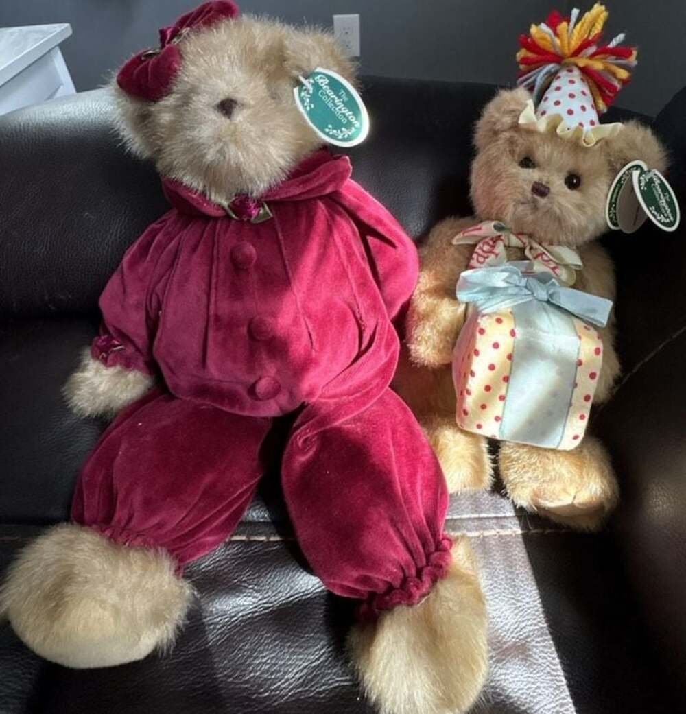 Retired Bearington Collection Tiffany #1031 & Beary Teddy Bear Set NWT Plush